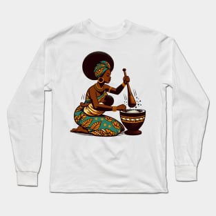 Afrocentric Mother And Baby Long Sleeve T-Shirt